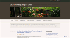 Desktop Screenshot of jacquesgrisegouvernance.com