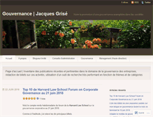 Tablet Screenshot of jacquesgrisegouvernance.com